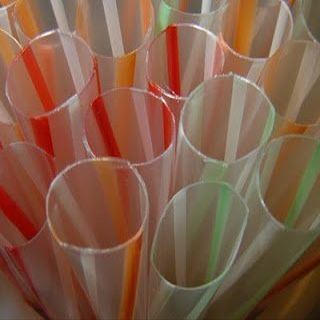 150 Count EXTRA WIDE Fat Boba Drinking Straw 8 1/2" Striped.