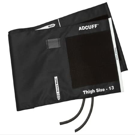 ADCUFF & Bladder, 2 Tube, Thigh, Black