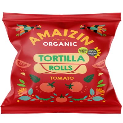 Amaizin Corn Rolls Tomate, 100g