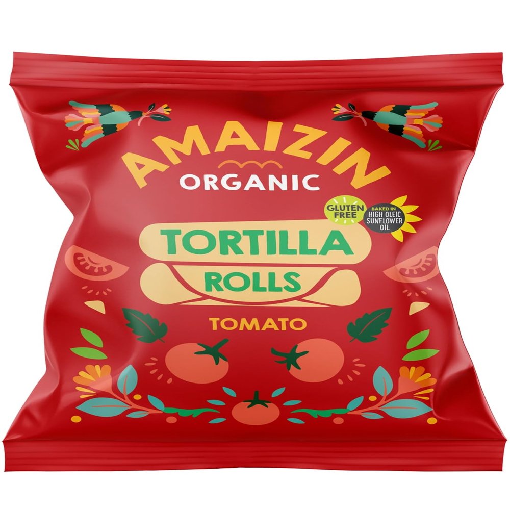 Amaizin Corn Rolls Tomate, 100g