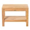 Arb Teak & Specialties Coach Shower Bench 24" (60 cm) with Shelf view 4