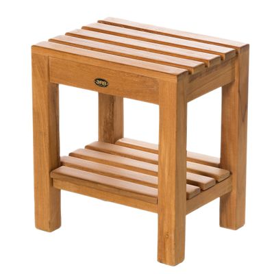 Coach Shower Bench 16" (40 cm) with Shelf