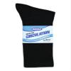 3 Pairs Men Healthy Circulation Diabetic Crew Socks (10-13(Shoes sizes 10-12), Black) view 1