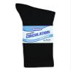 3 Pairs Men Healthy Circulation Diabetic Crew Socks (9-11 (Shoes sizes 8-10), Black) view 1