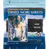 Raw Organic Nori Sheets 50 qty Pack! - Certified Vegan, Raw, Kosher Sushi Wrap Papers - Premium Unheated, Un Cooked, untoasted, dried - RAWFOOD view 1