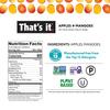 That's it. Apple + Mango 100% Natural Real Fruit Bar, Best High Fiber Vegan, Gluten Free Healthy Snack, Paleo for Children & Adults, Non GMO No Sugar Added, No Preservatives Energy Food (12 Pack) view 2