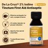 De La Cruz 2% Iodine First Aid Antiseptic, Made in USA 1 FL OZ (3 Bottles) view 2