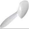 Dixie Plastic Cutlery, Mediumweight Teaspoons, White, 1,000/carton view 4