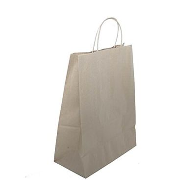 JAM Paper Solid Gift Bags - XL - 12 5/8 x 15 1/2 x 6 - Brown Kraft - Sold Individually