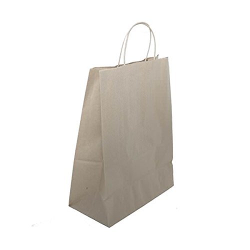 JAM Paper Solid Gift Bags - XL - 12 5/8 x 15 1/2 x 6 - Brown Kraft - Sold Individually