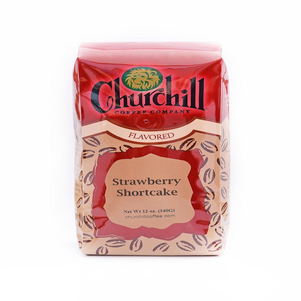 Churchill Coffee Strawberry Shortcake 12 oz - Whole Bean