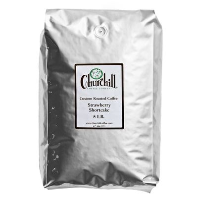 Churchill Coffee Strawberry Shortcake 5 lb - Whole Bean