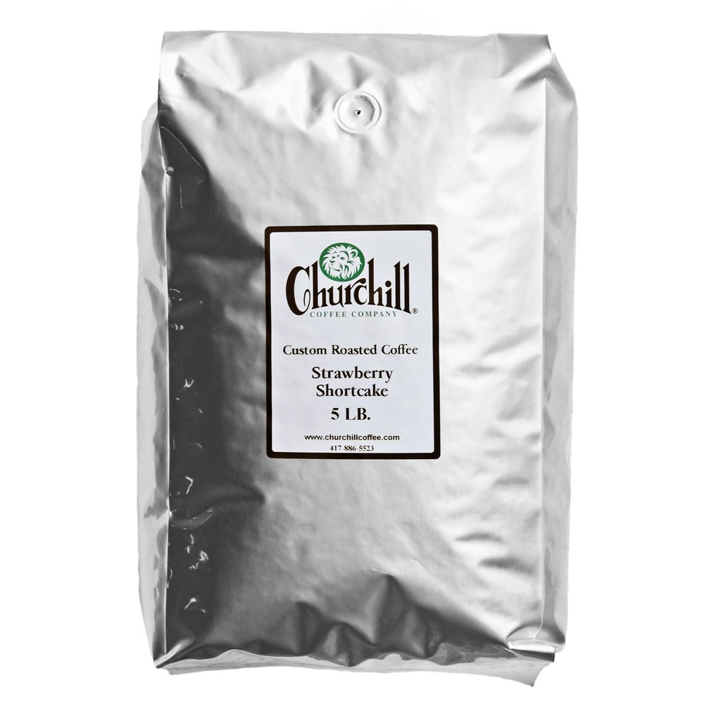 Churchill Coffee Strawberry Shortcake 5 lb - Whole Bean