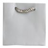 Jillson Roberts 6-Count Tiny Tote 5" x 4" x 2" Gift Bags Available in 15 Solid Colors, Silver Matte view 1
