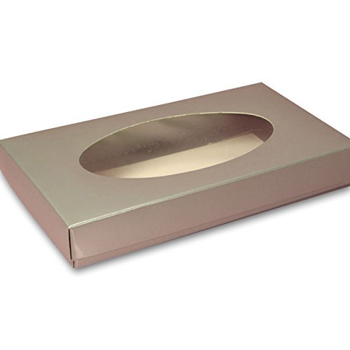 Silver Paper Candy Boxes | Quantity: 200 | Width: 4 1/4"