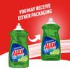Ajax Ultra Dish Soap Lime Scent and Vinegar, Sparkling Clean Dishes, Mess-Free, Easy-Flip Cap, 52 fl oz Bottle view 2