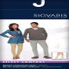 SIGVARIS Mens & Womens Essential Opaque 860 Open Toe Calf-High Socks 30-40mmHg - Large Long - light beige (crispa) view 4