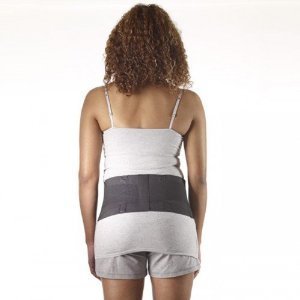 Corflex Low Profile Industrial Back Support with Straps - Black - X-Small