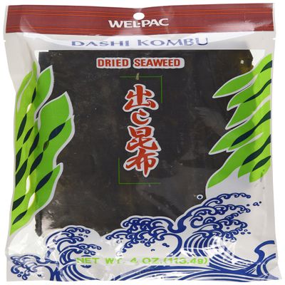 Wel-pac Dashi Kombu Dried Seaweed (Pack of 4)