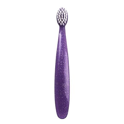 RADIUS Totz Toothbrush Extra Soft Brush BPA Free & ADA Accepted Designed for Delicate Teeth & Gums for Children 18 Months & Up - Magenta Sparkle - Pack of 1