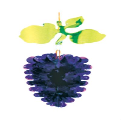 12" Grape Shaped Foil Sukkah Decoration