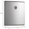 Bobrick 4354 ConturaSeries Stainless Steel Partition-Mounted Sanitary Napkin Disposal, Satin Finish, 0.7 Gallon Capacity, 12-3/4" Width x 11" Height view 2