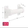 Delta (1-Pack) 9' Assist Bar ADA Compliant Optic White Bathroom Safety Handle | Wall Mount 300 lb Capacity, Balance, Handicap Grip for Shower, Tub, Toilet DF509W view 3