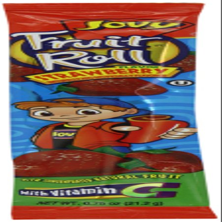 Jovy Fruit Roll, Strawberry, 0.75 Ounce (Pack of 48)