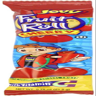 Jovy Fruit Roll, Cherry, 0.75 Ounce (Pack of 48)
