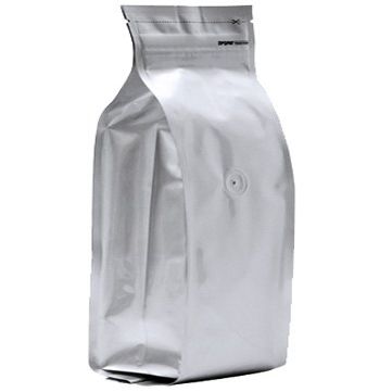 200 Quad-Seal Foil Gusseted Bags without Valve (White) Up to 66 lbs