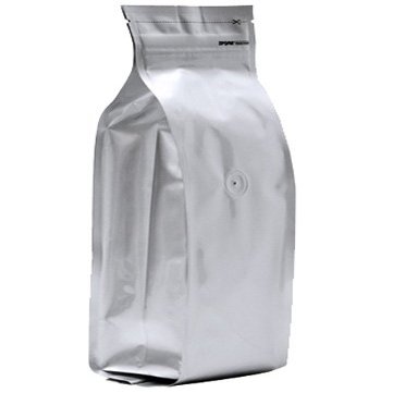 200 Quad-Seal Foil Gusseted Bags without Valve (White) Up to 66 lbs