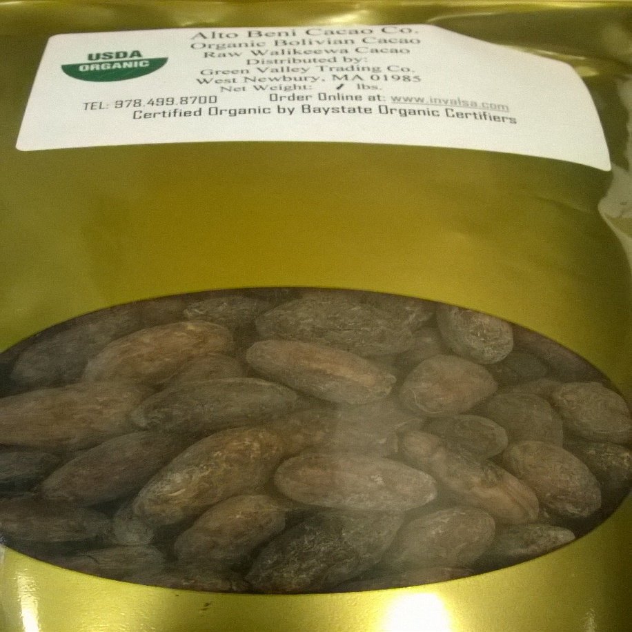 1 lb BOLIVIA ABC ORGANIC WALIKEEWA RAW CACAO/COCOA BEANS
