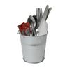 Genware NEV-GSB12 Serving Bucket, Galvanised Steel, 12 cm  view 1