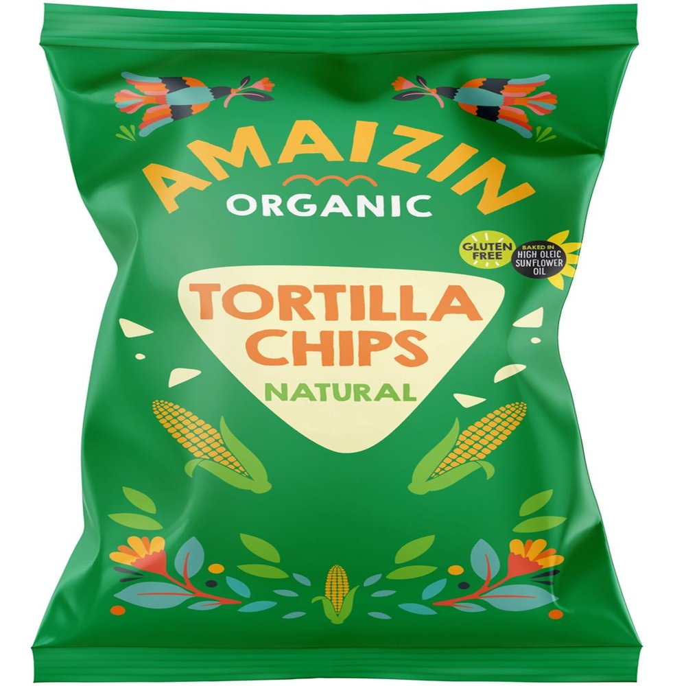 Amaizin Org Natural Corn Chips 250g (1 Pack)