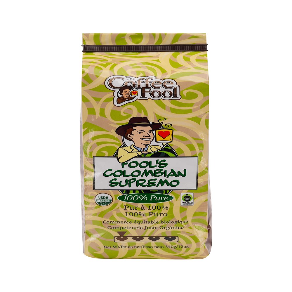 Coffee Fool's Organic Fair Trade Colombian Supremo (Powder (Turkish))