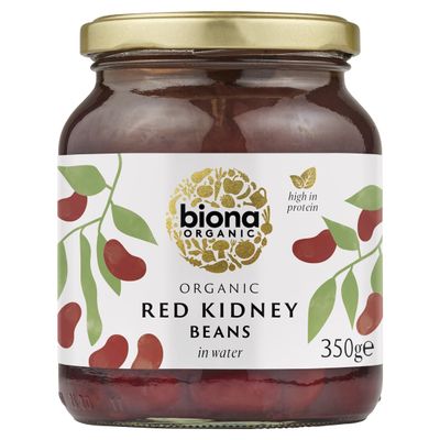 Biona Organic Kidney Beans - in Glass jars 350g - 2 Pack
