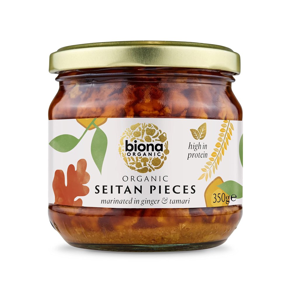 Biona Organic - Seitan Pieces (in Soya Sauce & Ginger) - 350g