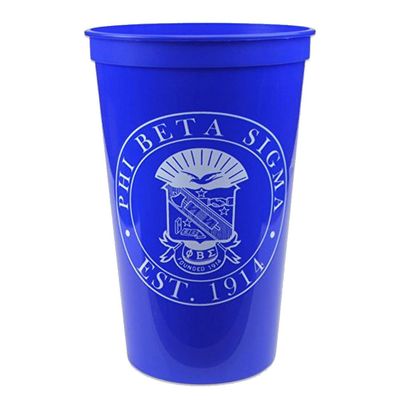 Greekgear Phi Beta Sigma Big Plastic Stadium Cup Set of 4