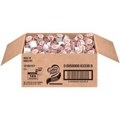 Coffee Mate Coffee Creamer Vanilla Caramel Singles 180 ct