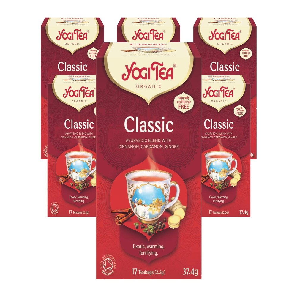 Yogi Tea Classic Tea 17 Teabags (Pack of 6, Total 102 Teabags)