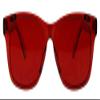 BioWaves Colored Lens Color Therapy Glasses - Classic Style (Red) view 1