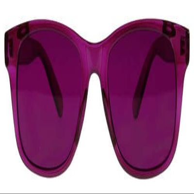 BioWaves Colored Lens Color Therapy Glasses - Classic Style (Magenta)
