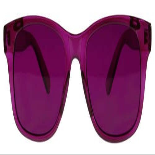 BioWaves Colored Lens Color Therapy Glasses - Classic Style (Magenta)