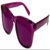 BioWaves Colored Lens Color Therapy Glasses - Classic Style (Magenta) view 2