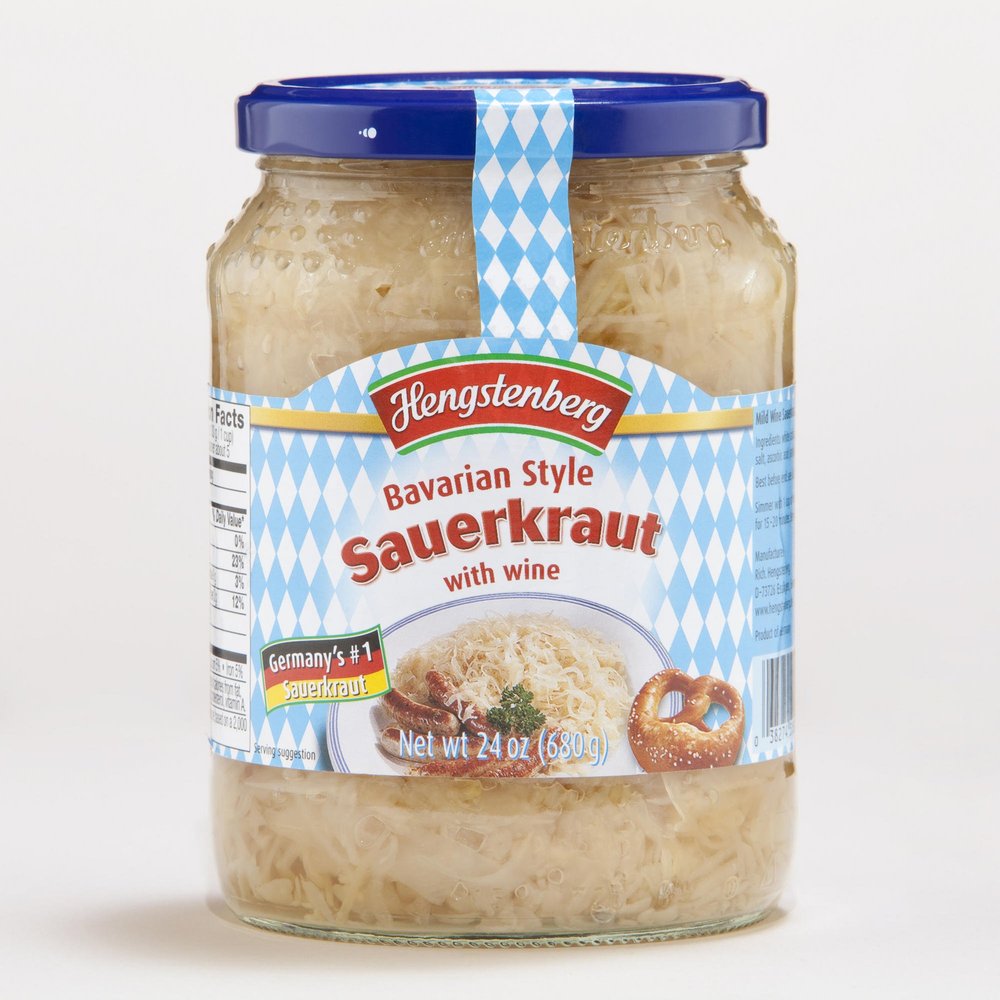 Hengstenberg Bavarian Sauerkraut 24 oz. (Pack of 12)