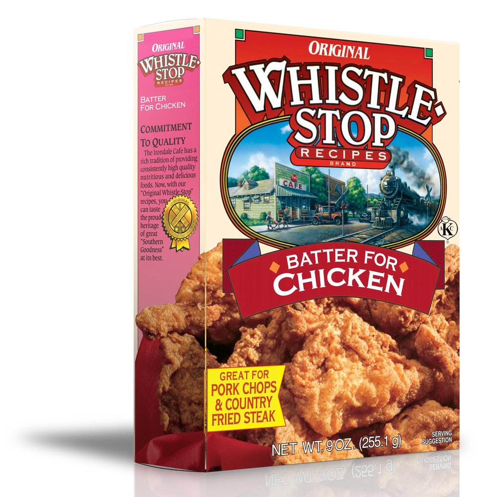 Original WhistleStop Cafe Recipes | Batter Mix for Chicken, Baked or Fried (1 Box)