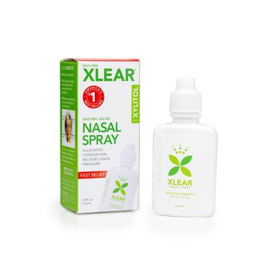 Xlear Natural Saline Nasal Spray with Xylitol, Nose Moisturizer for Kids and Adults, 0.75 fl oz (Pack of 1)