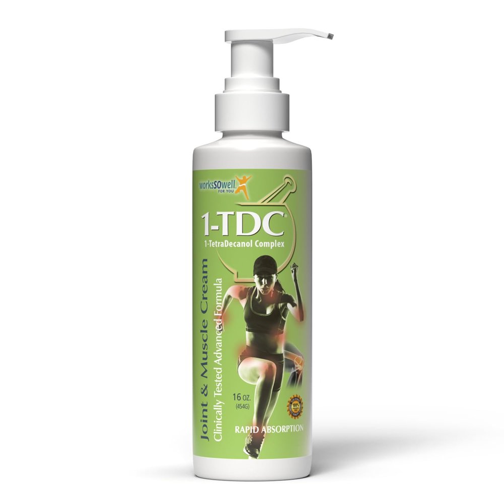 1-TDC Joint & Muscle Relief Cream - Use On Back, Knee, Neck, Shoulder, Hip - Soothes Stiff Joints, Muscles, and Injuries in 5-10 Minutes - Relaxer - 16 oz