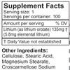 LifeLink's Monolith (Lithium Orotate) | 135 mg x 100 Tablets | Mood, Neural Health, Cognition | Gluten Free & Non-GMO | Made in The USA view 2