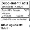 LifeLink NAC (N-Acetyl L-Cysteine) | 600 mg x 120 Capsules | Antioxidant, Anti-Aging, Immunity | Gluten Free & Non-GMO | Made in The USA view 2